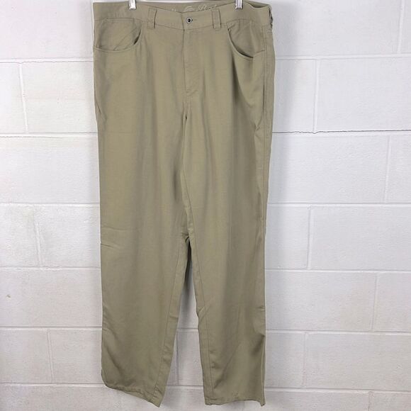 Tommy Bahama flat front chino khaki pant - Picture 1 of 4